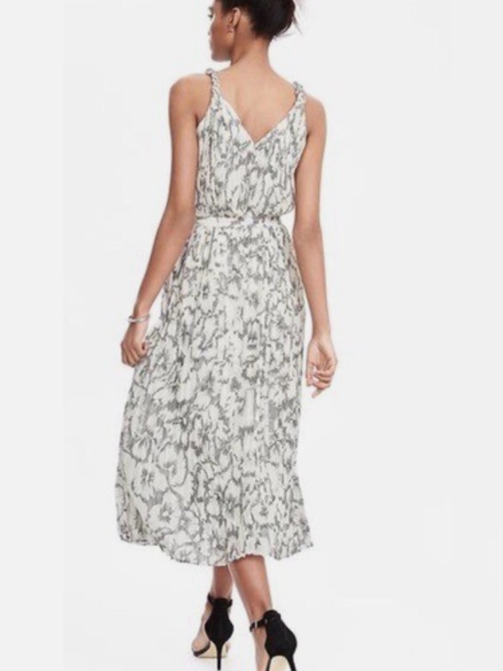 Nwt Banana Republic Pleated Midi Dress | 8p